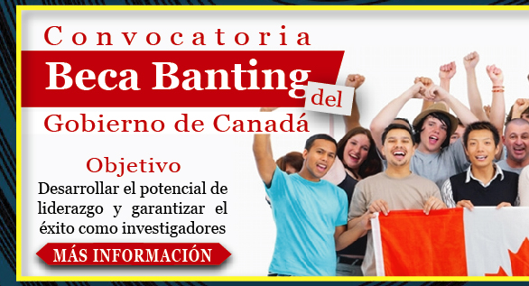 Becas posdoctorales Banting del gobierno de Canadá (Más información)